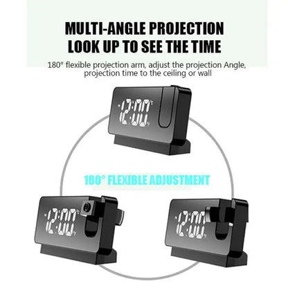 180° Arm Projection Digital Alarm Clock